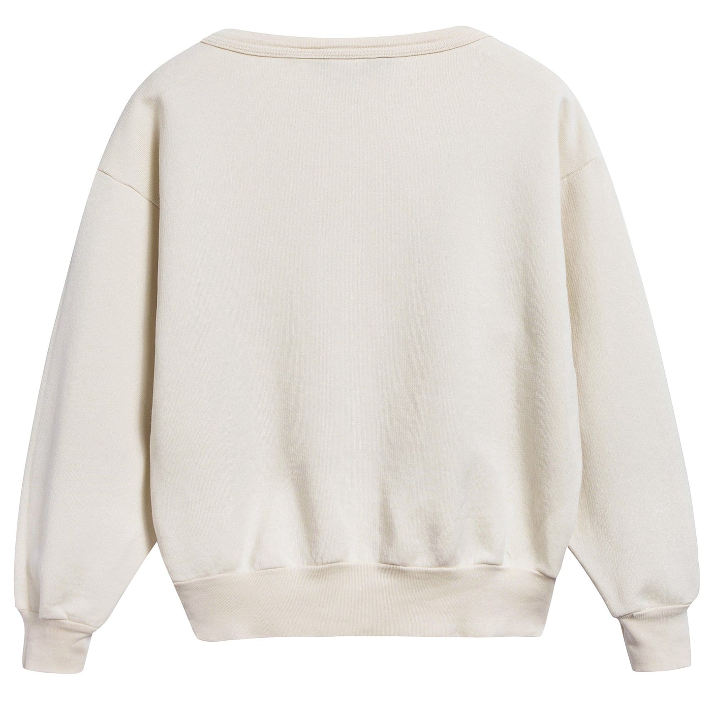 Girls Raw White Dog Cotton Sweatshirt