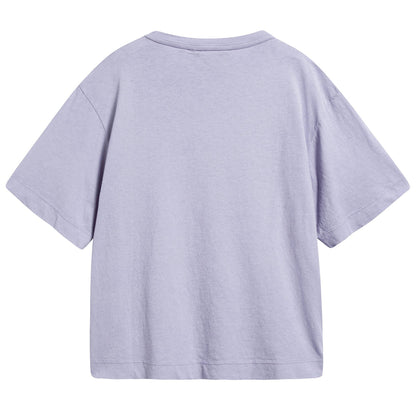 Girls Lavand Peach Cotton T-shirt