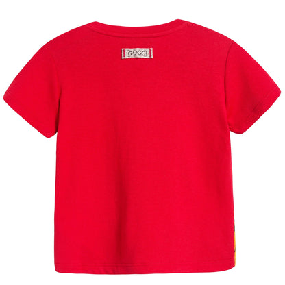 Baby Girls Red Cat T-shirt