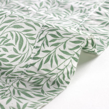 女童青色印花连衣裙