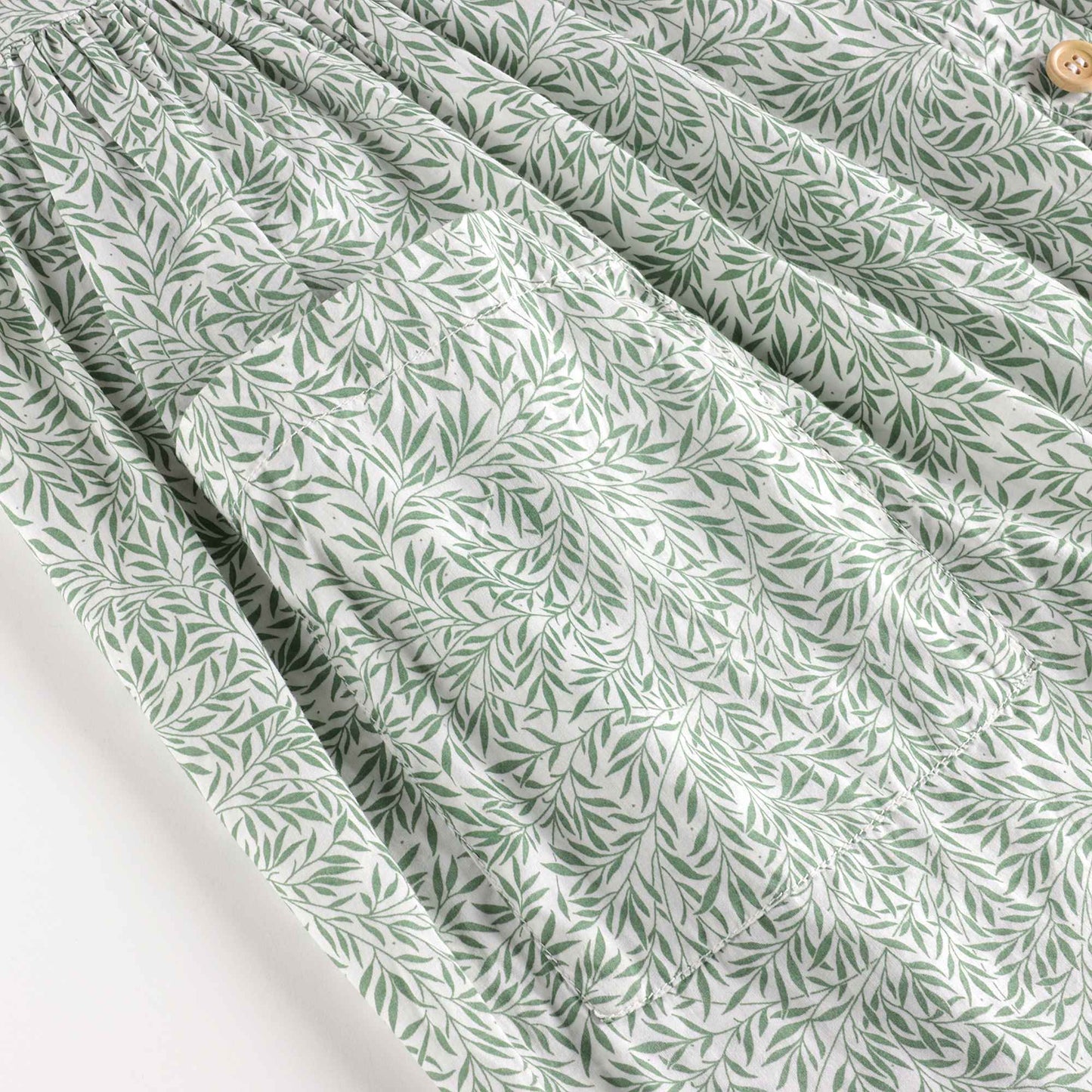 女童青色印花连衣裙