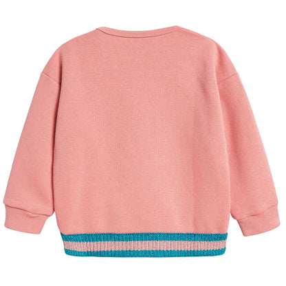 Baby Girls Rosa Antico Cat Sweatshirt