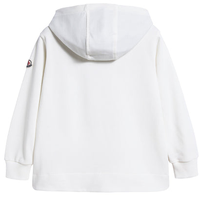 Girls White & Black Striped Sweatshirt