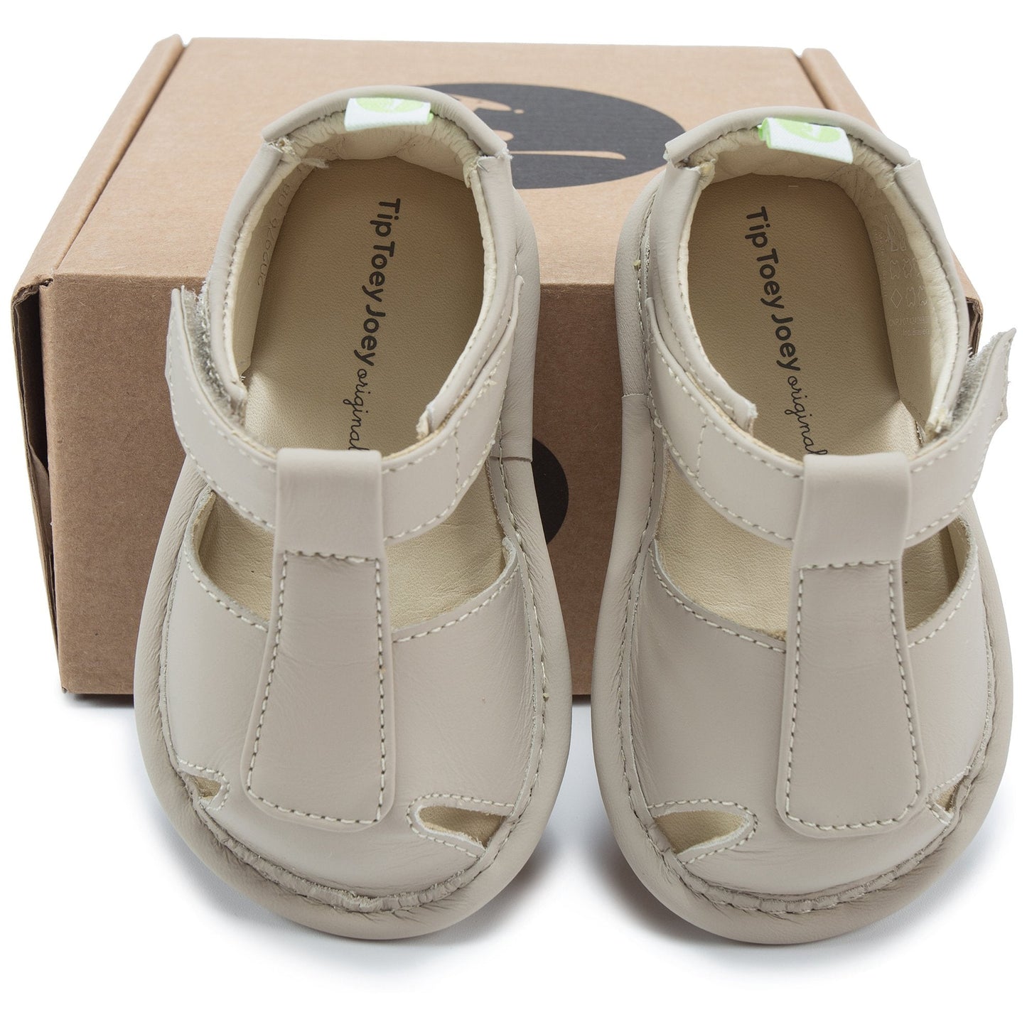 Baby Boys Gray Leather Sandals