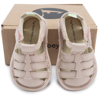 Baby Girls Pink Leather Sandals