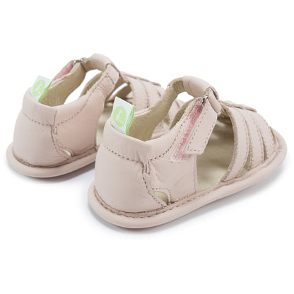 Baby Girls Pink Leather Sandals