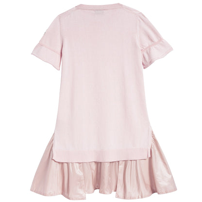 Girls Pale Pink Logo Dress
