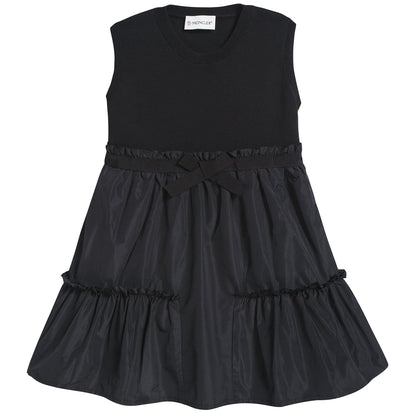 Girls Black Logo Dress