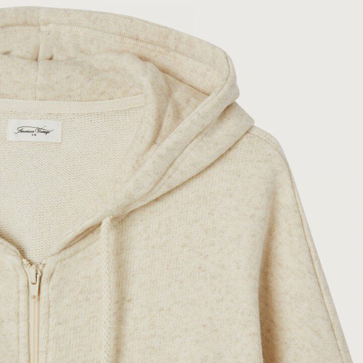 女士米色拉链上衣