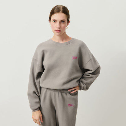 女士灰色棉卫衣