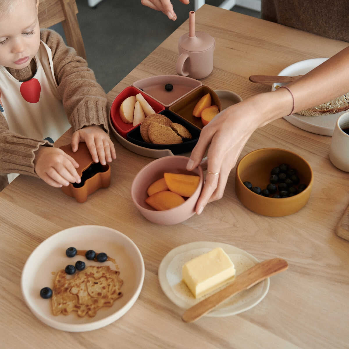 彩色硅胶碗(4件)