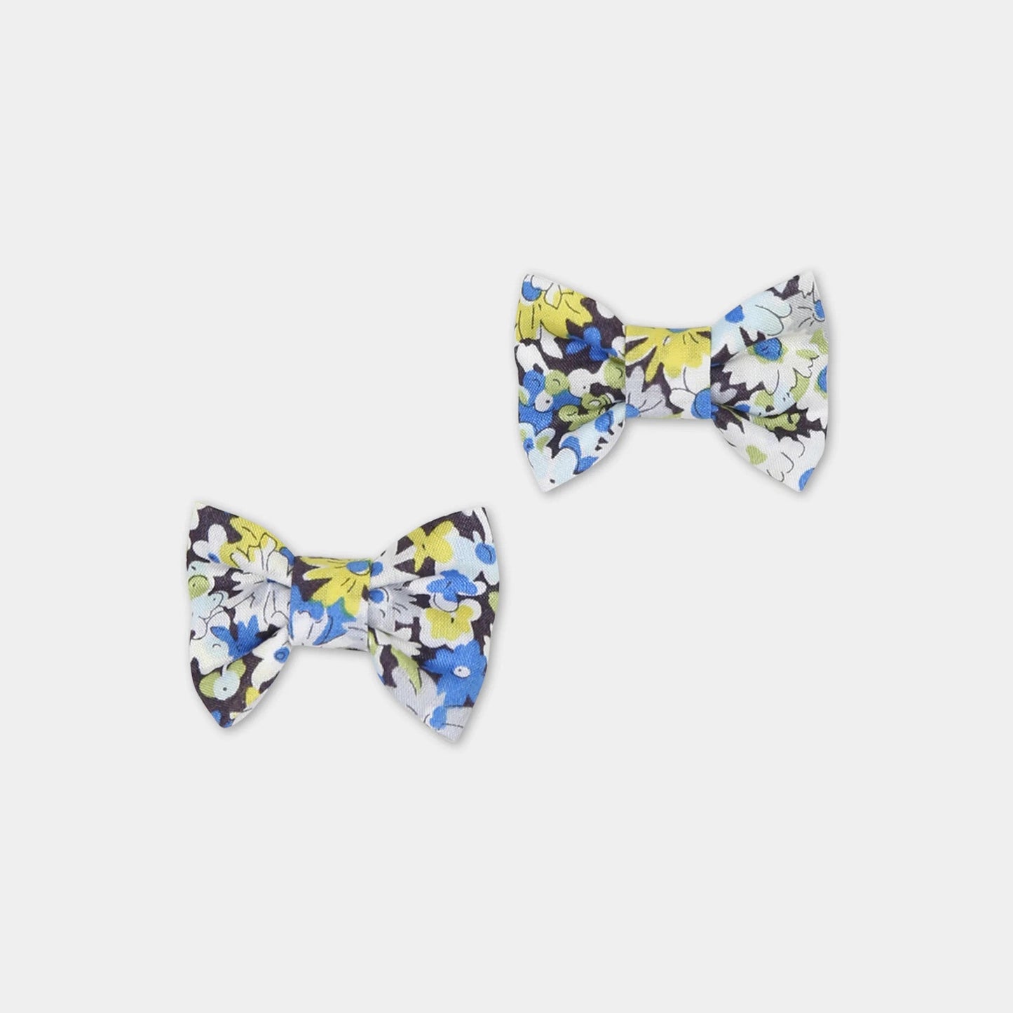 女童蓝色碎花发夹