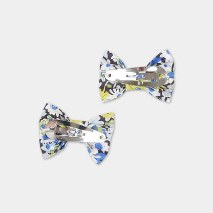 女童蓝色碎花发夹