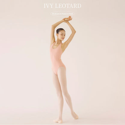 女童桃粉色芭蕾舞连体衣(Ivy Leotard Peacock Peach Pink/Peacock Peach Pink)