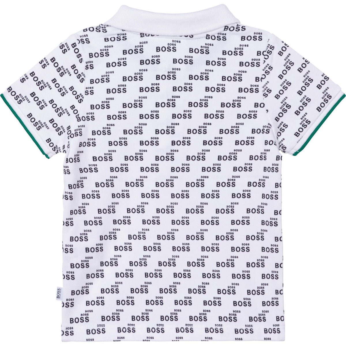 女婴白色Logo棉Polo衬衫