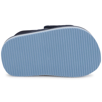 男婴蓝色Logo凉鞋