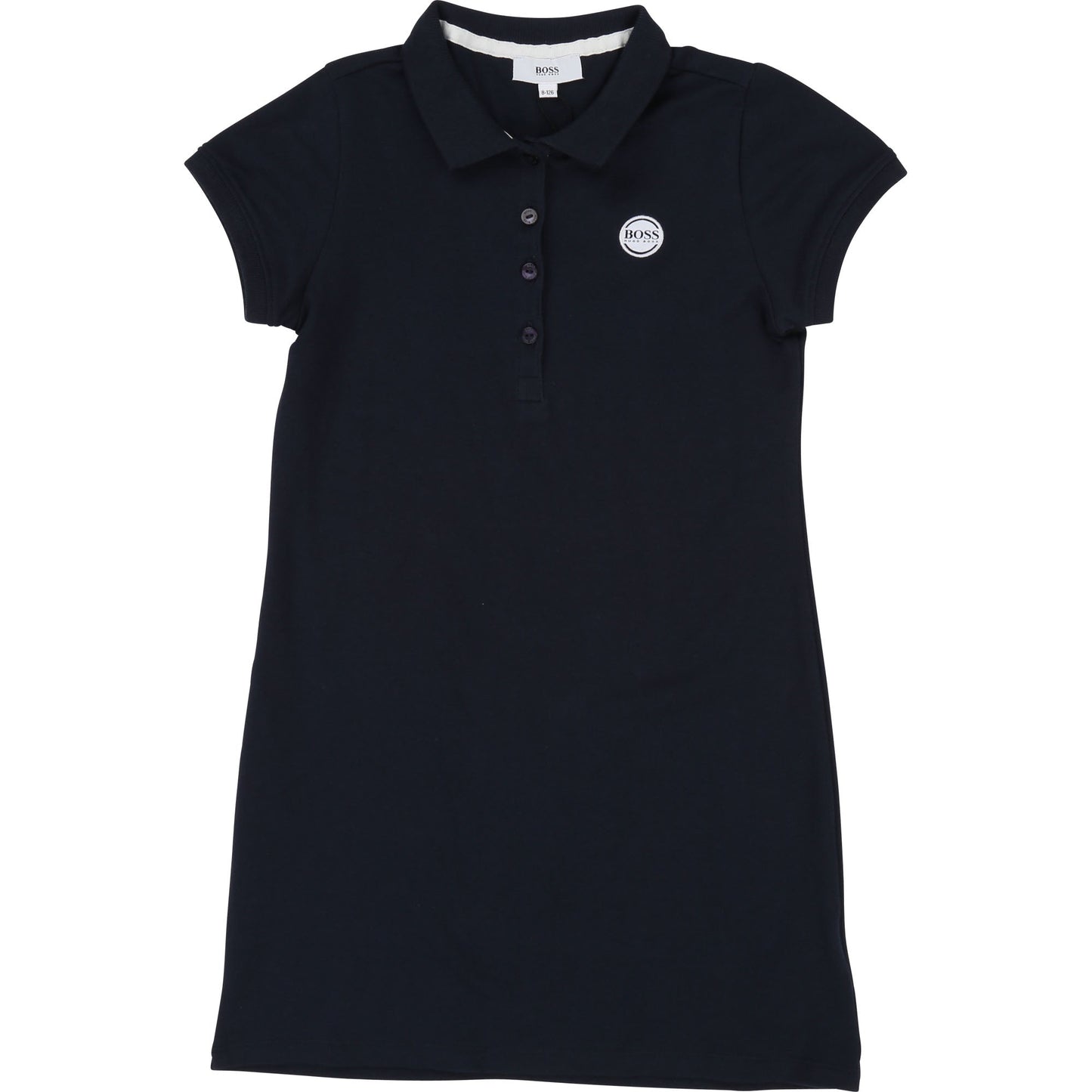 Girls Dark Blue Cotton Dress