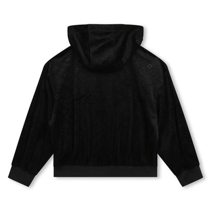 女童黑色拉链夹克