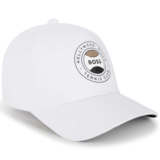 男童白色Logo棒球帽