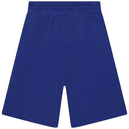 男童蓝色Logo棉短裤