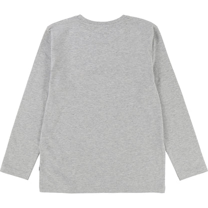 Boys Grey Logo Cotton T-shirt