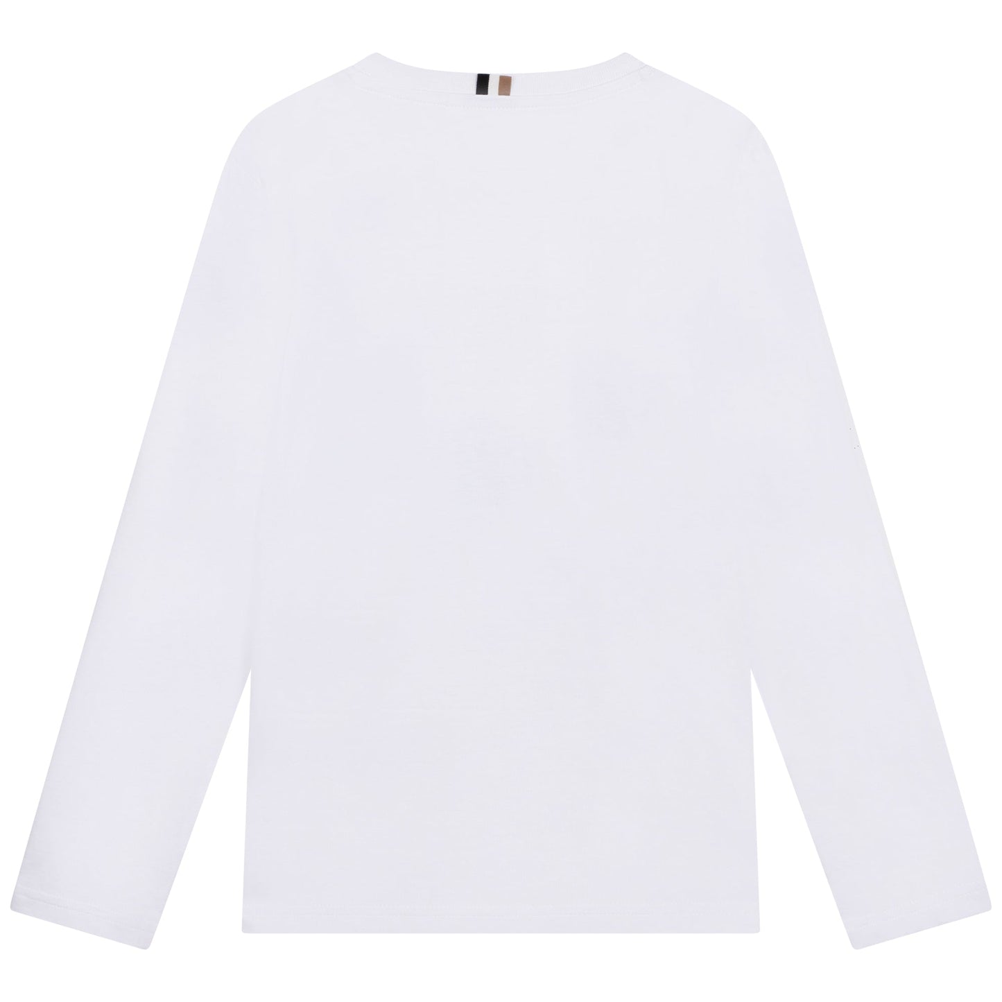 男童白色印花棉T恤