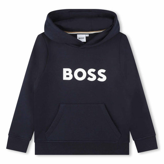 男童深蓝色Logo棉卫衣