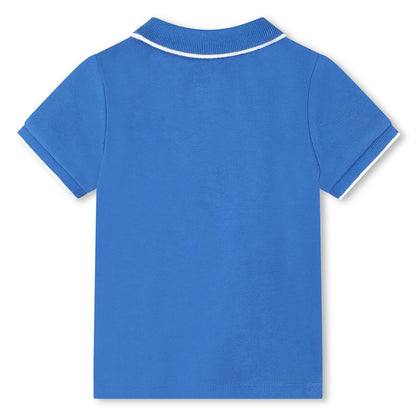 男婴蓝色棉Polo衫