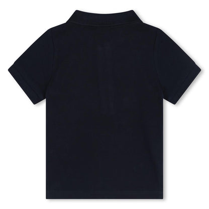 男婴藏青色棉Polo衫
