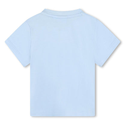 男婴浅蓝色棉T恤