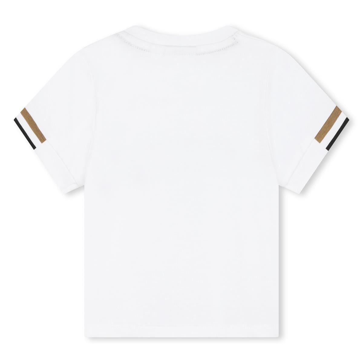 男婴白色棉套装