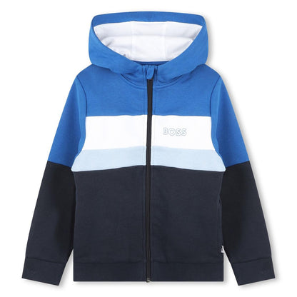 男童蓝色棉套装