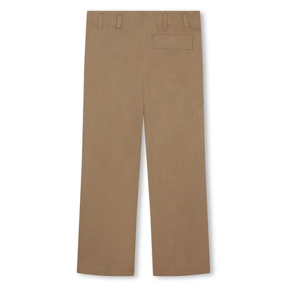 女童驼色长裤