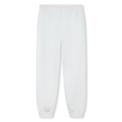 女童白色棉长裤
