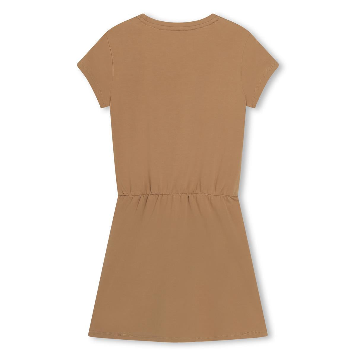 女童米色棉连衣裙