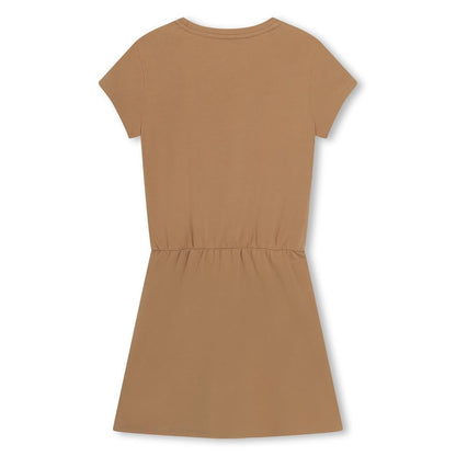 女童米色棉连衣裙