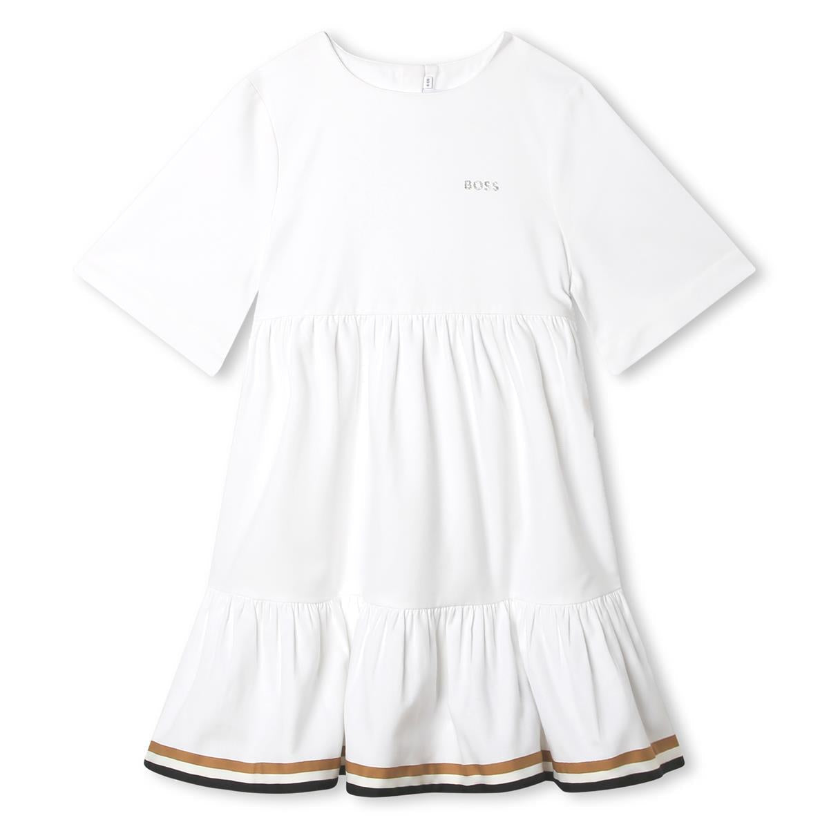 女童白色连衣裙