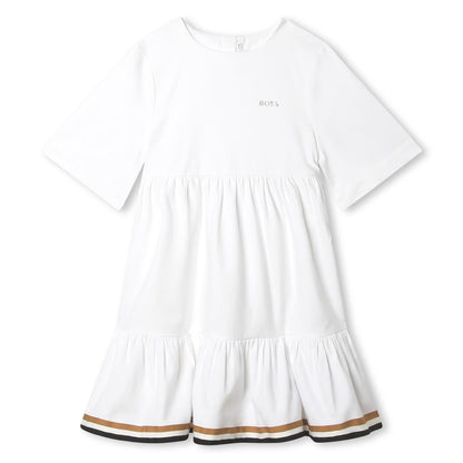 女童白色连衣裙