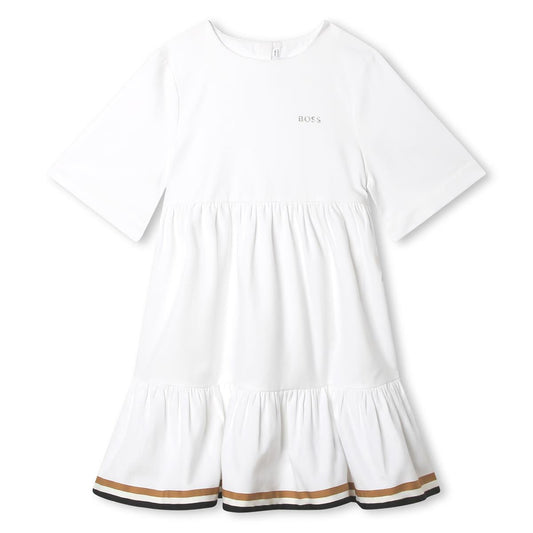 女童白色连衣裙