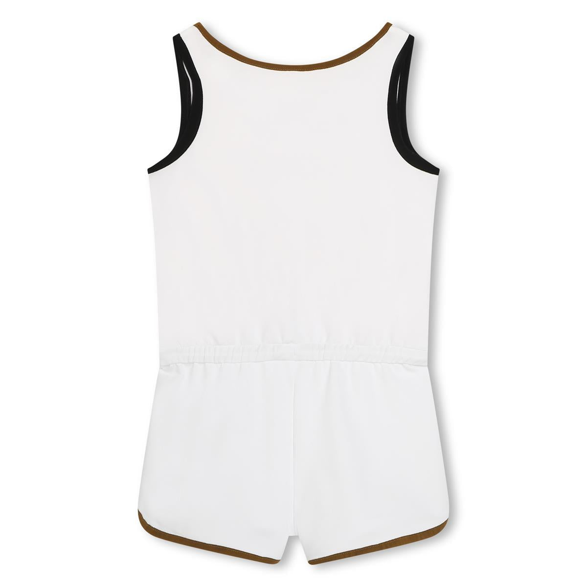 女童白色连体裤