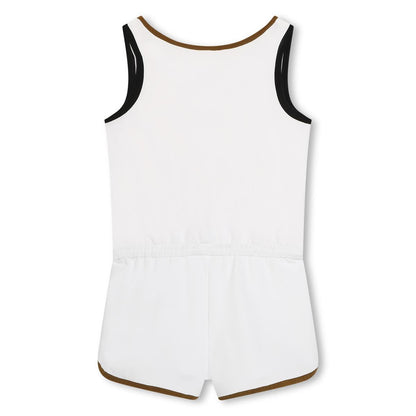 女童白色连体裤