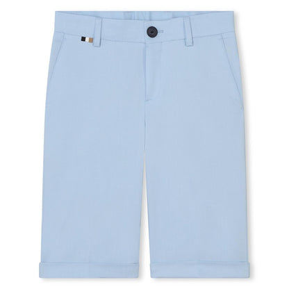 男童蓝色短裤