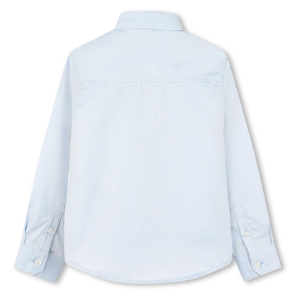 男童浅蓝色棉衬衫