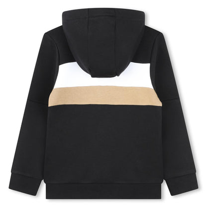 男童黑色拉链上衣