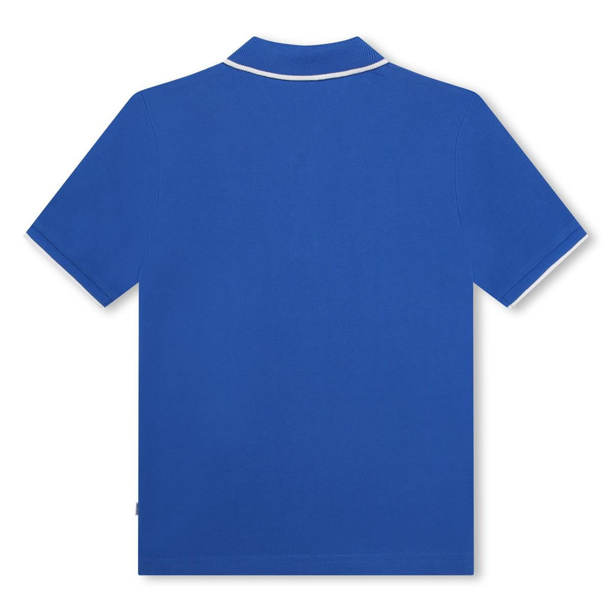 男童蓝色棉Polo衫