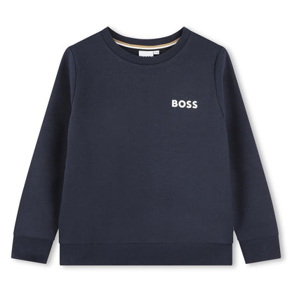 男童藏青色棉卫衣