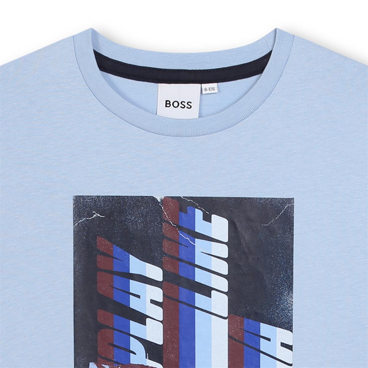 男童浅蓝色棉T恤