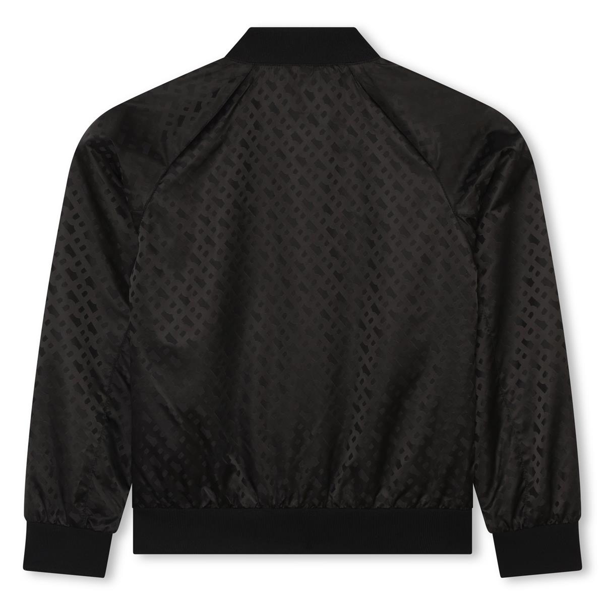 男童黑色拉链夹克