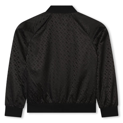 男童黑色拉链夹克