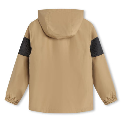 男童米色拉链夹克